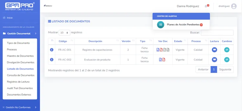 BPMPro Sistema de Qualidade