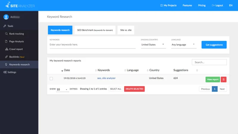 Site Analyzer