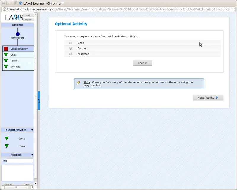 LAMS Software Educativo