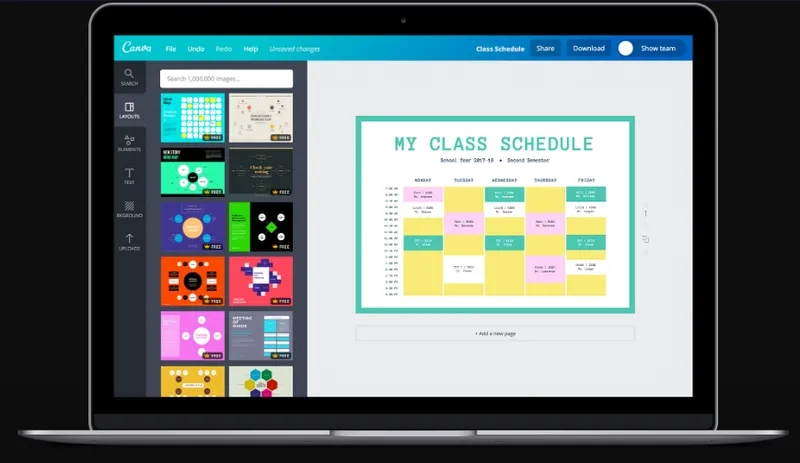 Canva Calendario