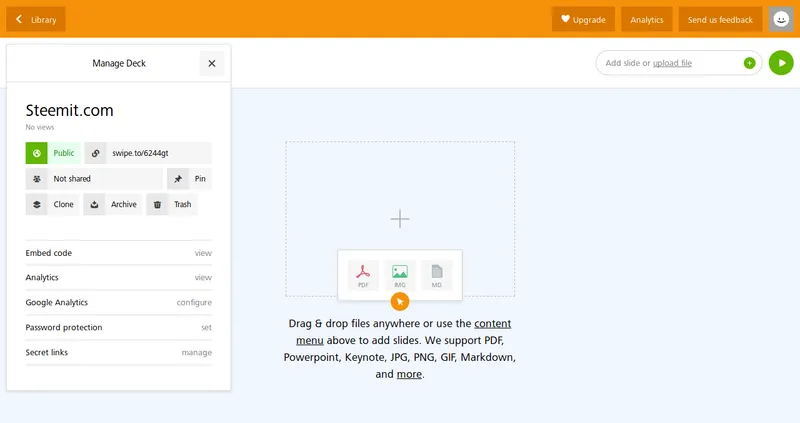 Swipe Apresentações