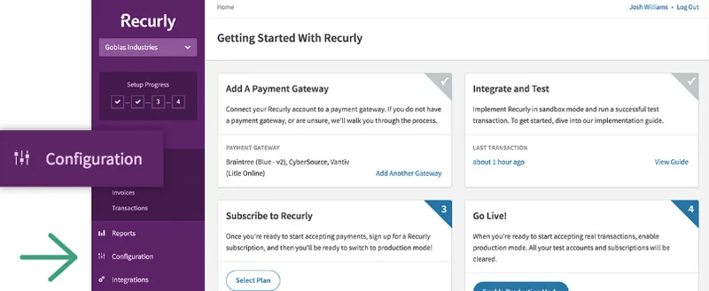 Recurly Ecommerce