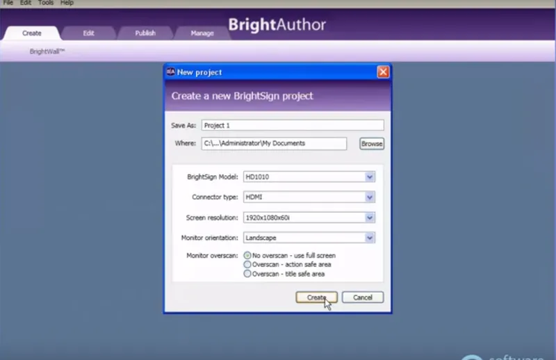 BrightAuthor Cartelería