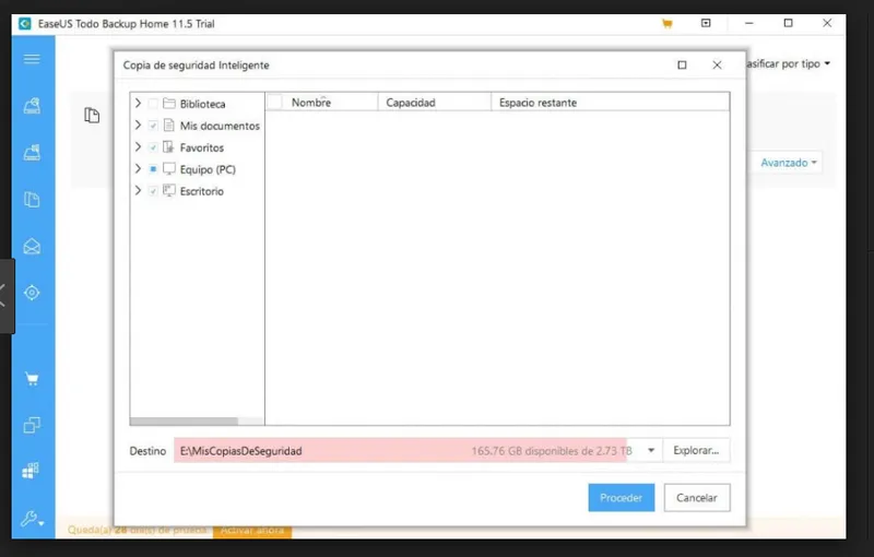 EaseUS Todo Backup Backup